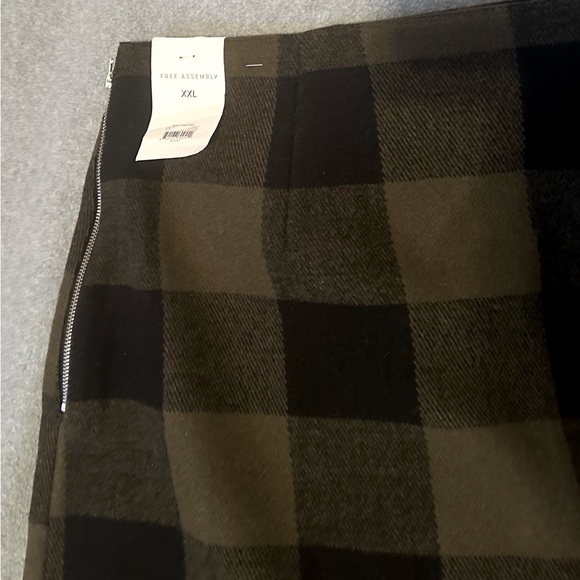 NWT Free Assembly Buffalo Check Print Mini Skirt Size 2X - Picture 4 of 5